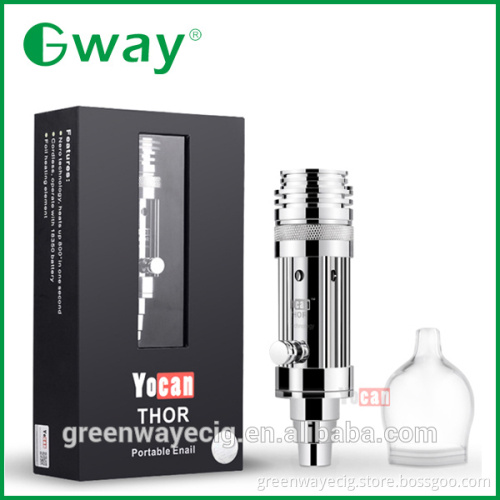 Hottest selling dry herb vaporizer Yocan thor dry herb vaporizer Nero Technology glass smoking pipe enail Yocan Thor